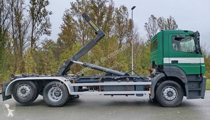 Camión Mercedes-Benz Axor Portacontenedor Gancho Hyva 6x2 de Ocasión - Euro 3 - miniatura 4