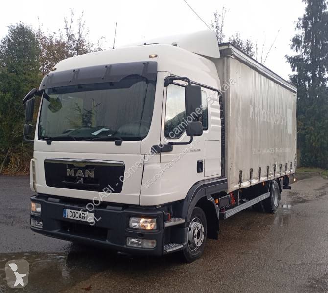 Camión MAN TGL 10.220 Tautliner con Rampa Euro 5 de Ocasión - miniatura 1
