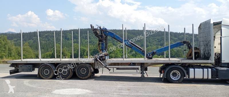 Semirremolque maderero Benalu Forestal con grúa usado - miniatura 3