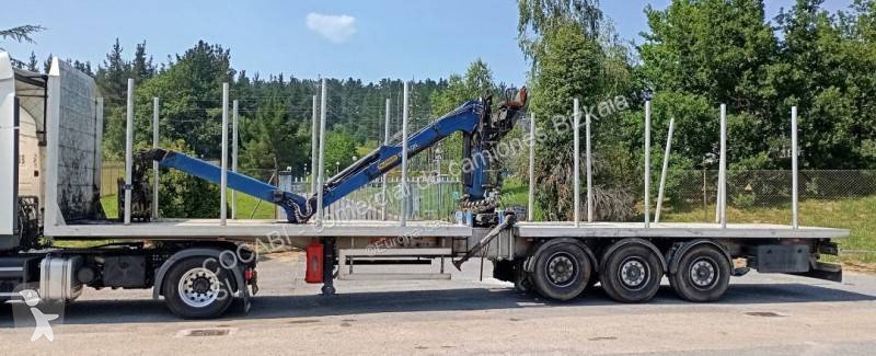 Semirremolque maderero Benalu Forestal con grúa usado - miniatura 5