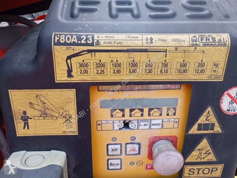 Camión caja abierta Volvo FL 220 4x2 Diesel Euro 4 grúa usado - miniatura 7