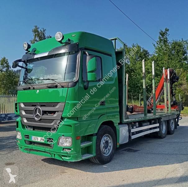 Camión Maderero Mercedes-Benz Actros 2648 6x2 con Grúa Euro 5 de Segunda Mano - miniatura 1