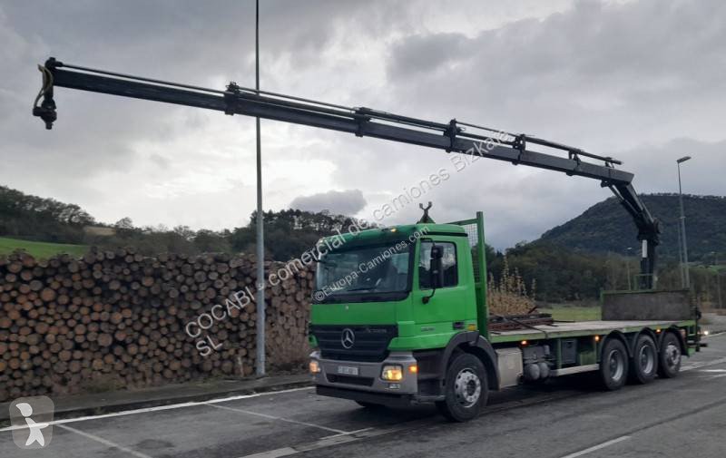 Camión Mercedes-Benz Actros 2636 Plataforma con Grúa 8x4 de Ocasión - Euro 4 - miniatura 1