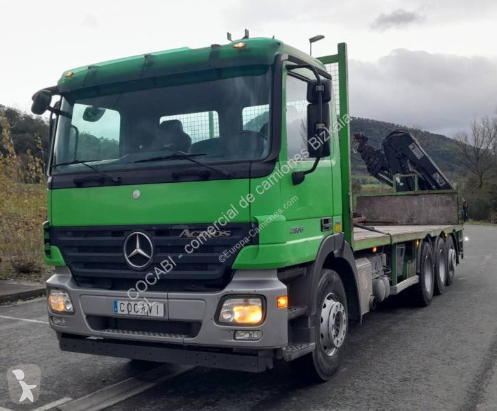 Camión Mercedes-Benz Actros 2636 Plataforma con Grúa 8x4 de Ocasión - Euro 4 - miniatura 2
