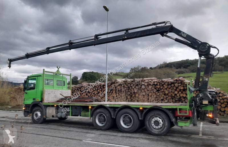 Camión Mercedes-Benz Actros 2636 Plataforma con Grúa 8x4 de Ocasión - Euro 4 - miniatura 4