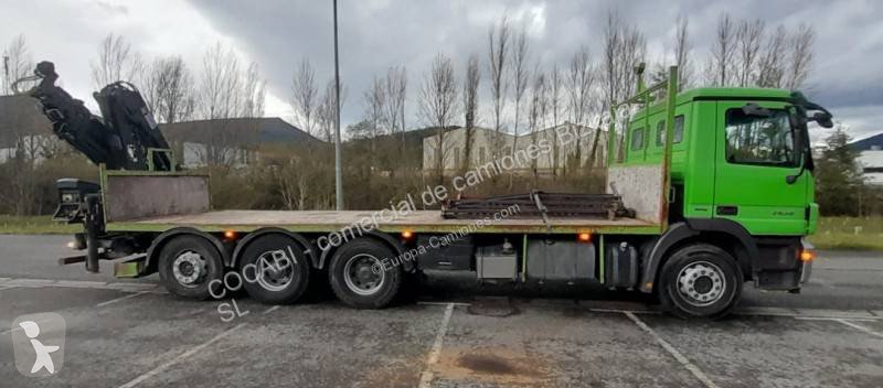 Camión Mercedes-Benz Actros 2636 Plataforma con Grúa 8x4 de Ocasión - Euro 4 - miniatura 7
